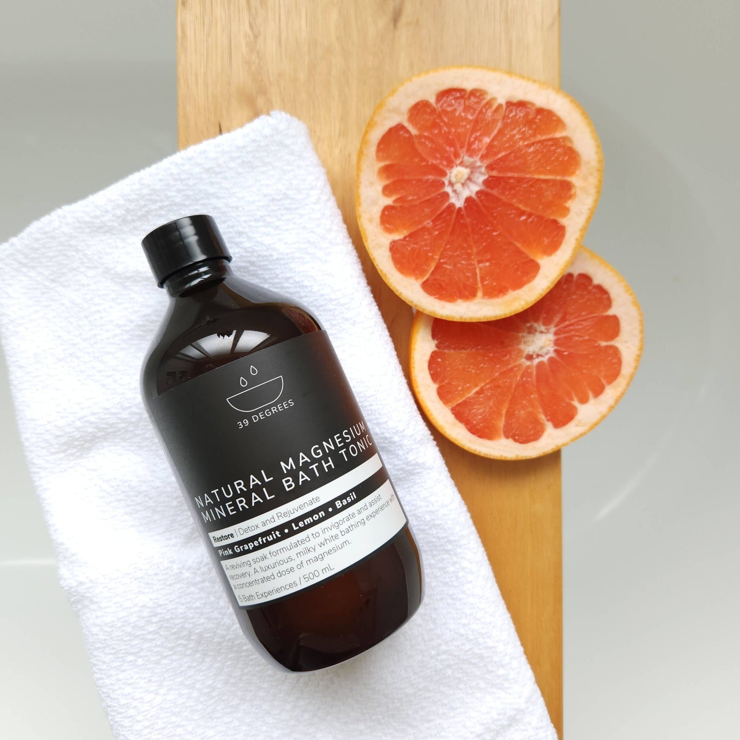 500mL RESTORE Natural Magnesium Mineral Bath Tonic