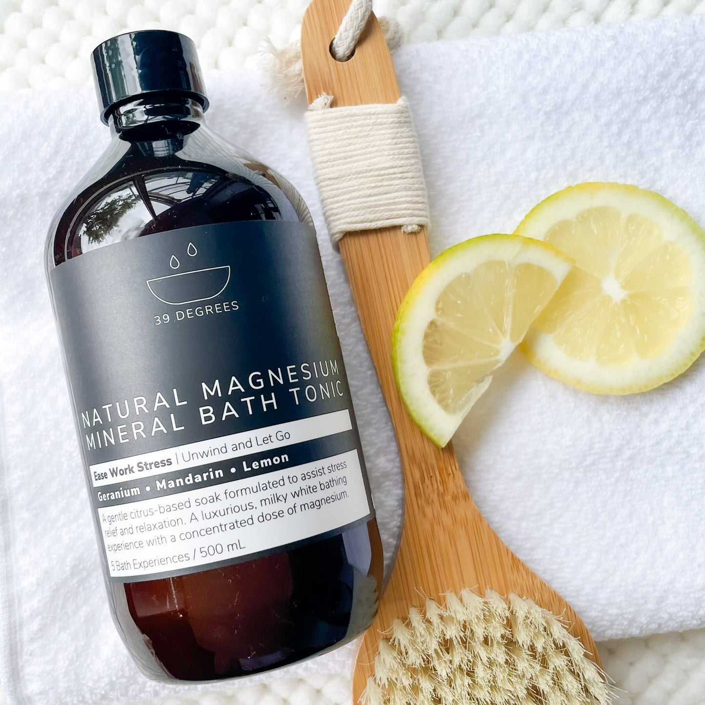 500mL EASE WORK STRESS Natural Magnesium Mineral Bath Tonic