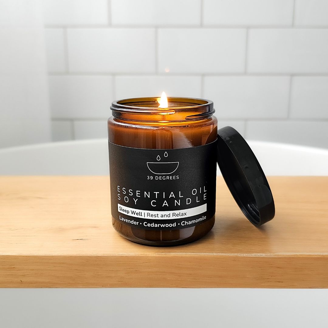 Sleep Well Essential Oil 35 Hour Soy Candle