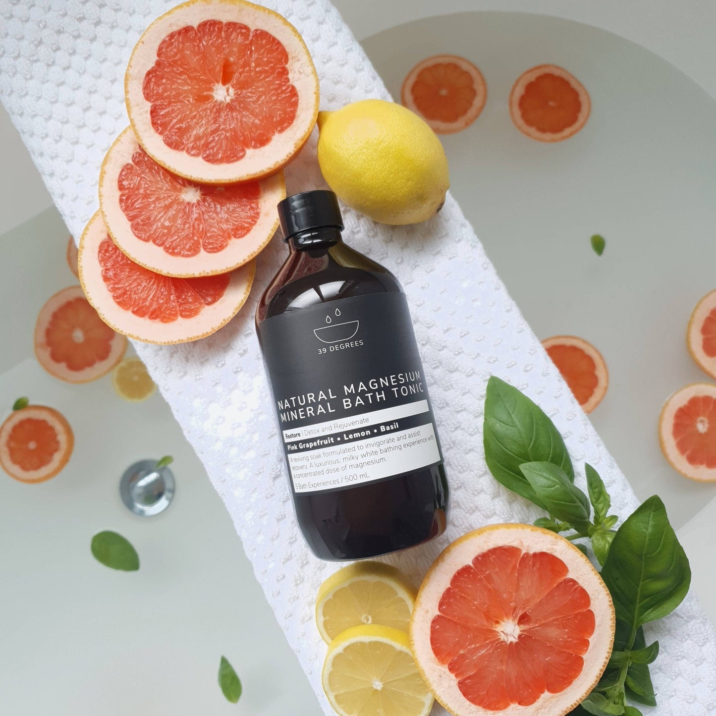 500mL RESTORE Natural Magnesium Mineral Bath Tonic
