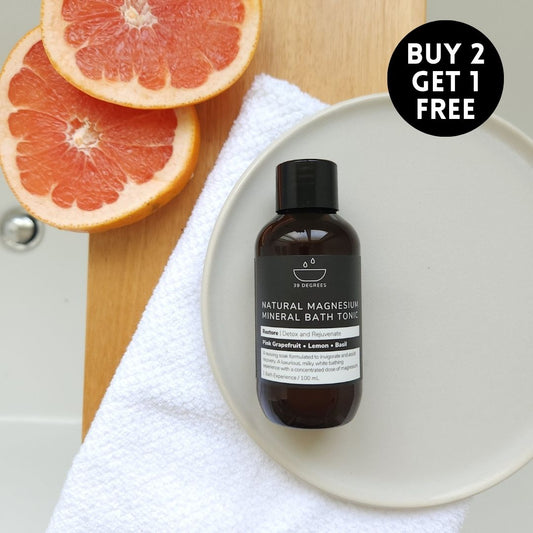 100mL Bottle RESTORE Natural Magnesium Mineral Bath Tonic