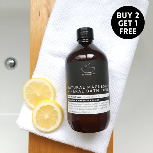 500mL EASE WORK STRESS Natural Magnesium Mineral Bath Tonic