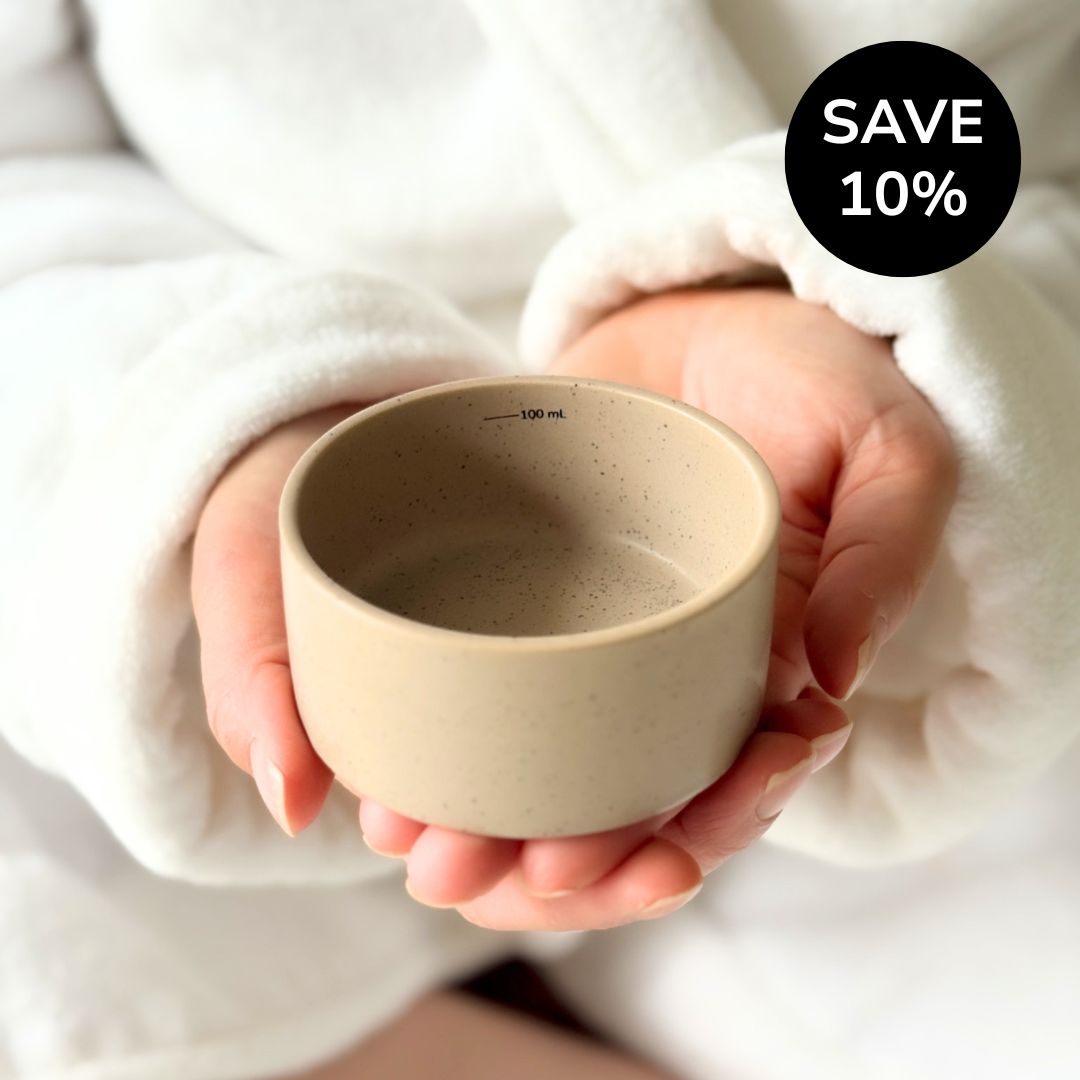 Bath Tonic Measuring Cup - Oatmeal