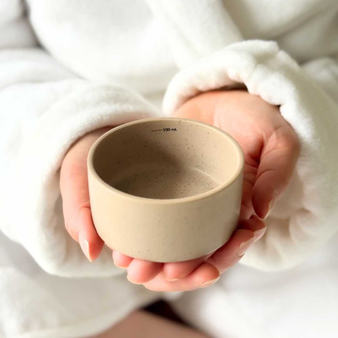 Bath Tonic Measuring Cup - Oatmeal