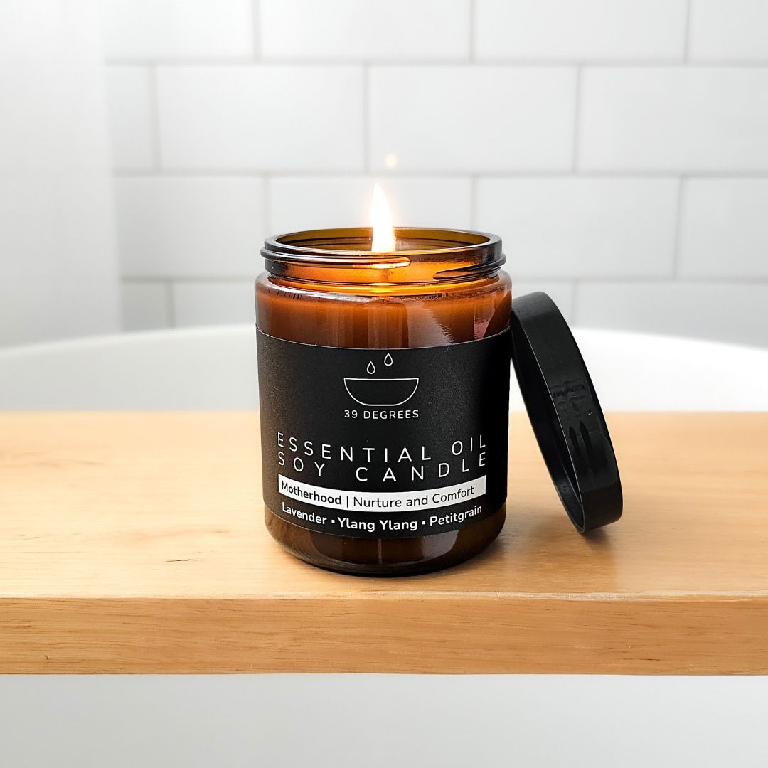 Motherhood Essential Oil 35 Hour Soy Candle